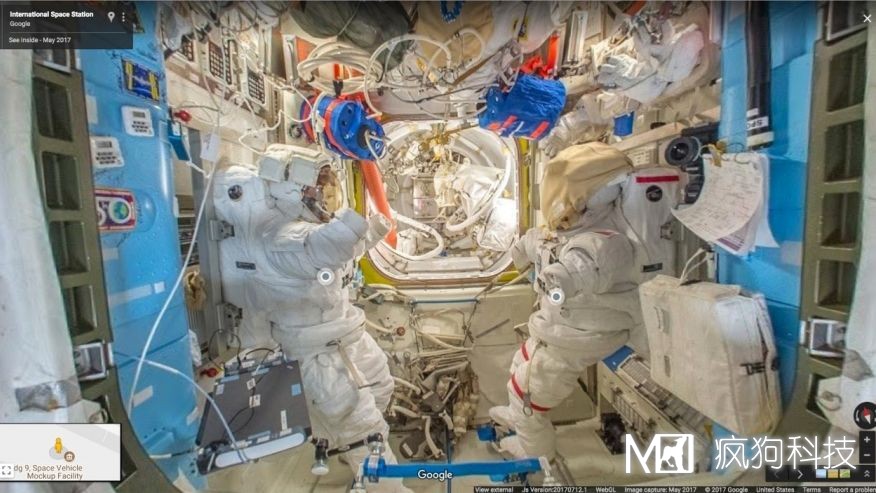 谷歌街景，你可以360°暢游國際空間站！